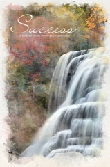 Watercolor Inspirational Poster: Success