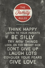 Be Silly Family Rules