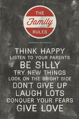 Be Silly Family Rules