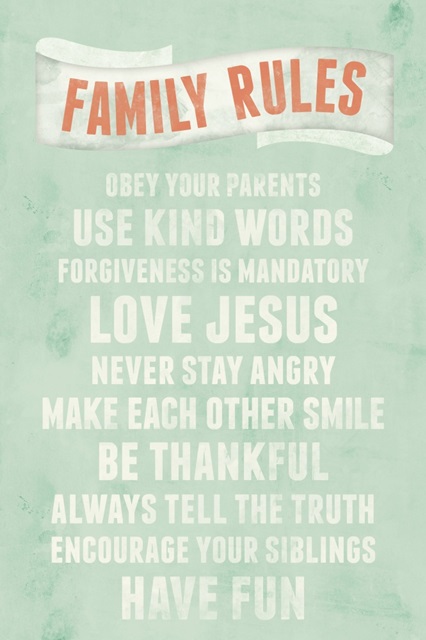 Be Thankful Family Rules