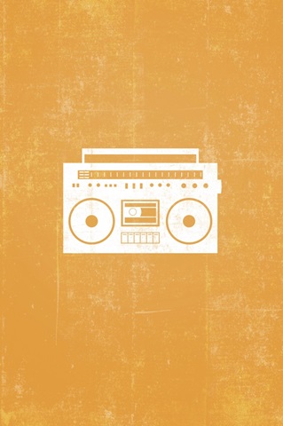 Boombox silhouette art