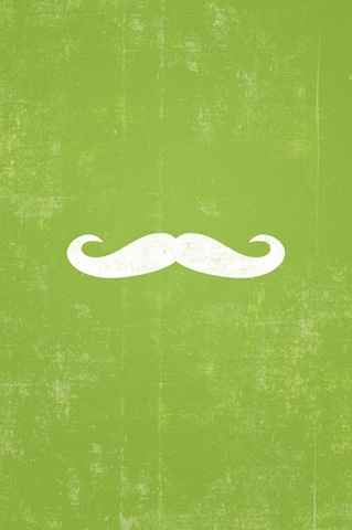 Mustache silhouette art