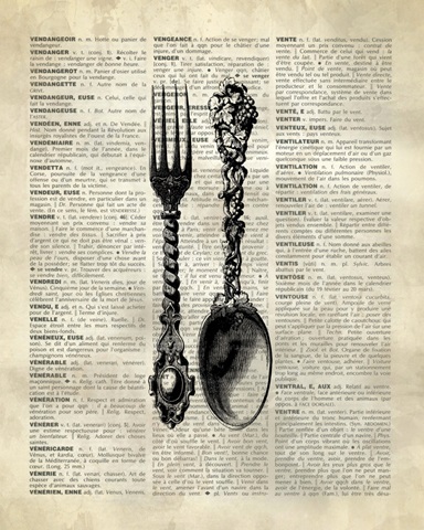 Vintage Dictionary Art: Spoon and Fork