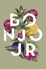 Vintage Floral Collage - Bonjour
