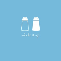 Shake it Up - minimalist retro kitchen art