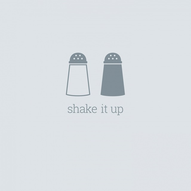 Shake it Up - minimalist retro kitchen art