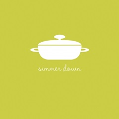Simmer Down - minimalist retro kitchen art