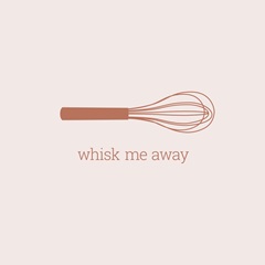 Whisk me away - minimalist retro kitchen art