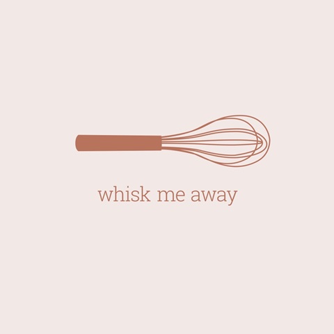 Whisk me away - minimalist retro kitchen art