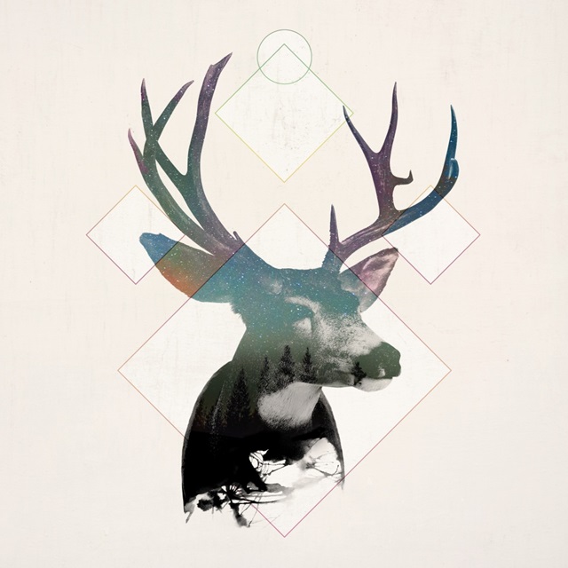 Stag Double Exposure Wildlife Art I