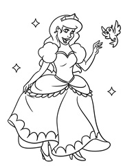 Princess Children's coloring page