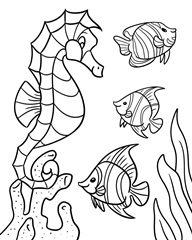 Underwater Children's coloring page