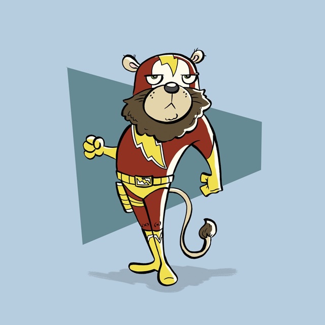 Lion - Superhero Animal Art