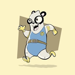 Panda - Superhero Animal Art