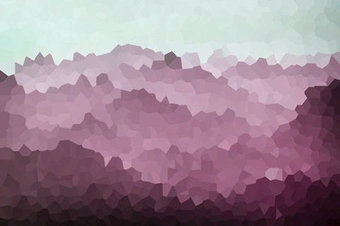 Pink Mountains - Abstract Geometric