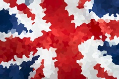United Kingdom Flag - Abstract Geometric