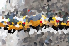 Yellow Cabs - Abstract Geometric