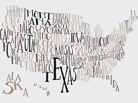 Dead Seasons US Typography Map