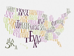 Teen Spirit US Typography Map