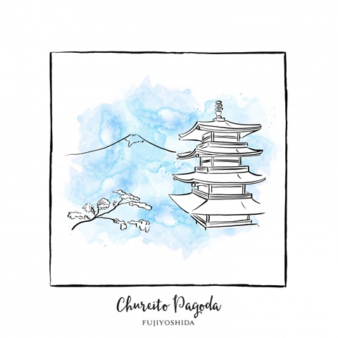 Chureito Pagoda - Brushstroke Buildings