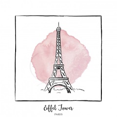 Eiffel Tower - Brushstroke Buildings