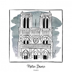 Notre Dame - Brushstroke Buildings