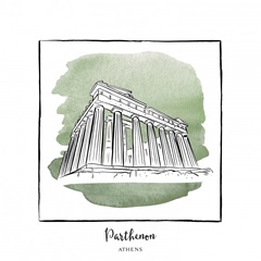 Parthenon - Brushstroke Buildings