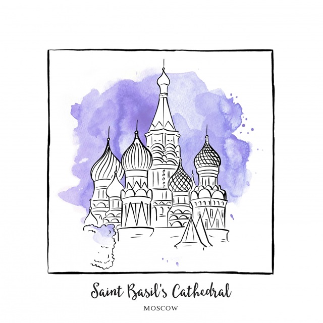 Saint Basil's Cathedral - Brushstroke Buildings