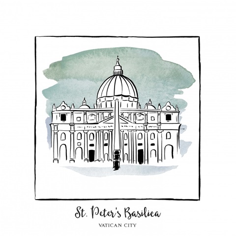St. Peter's Basilica - Brushstroke Buildings