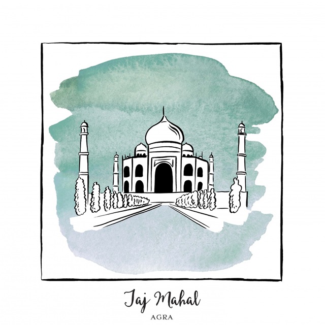 Taj Mahal - Brushstroke Buildings