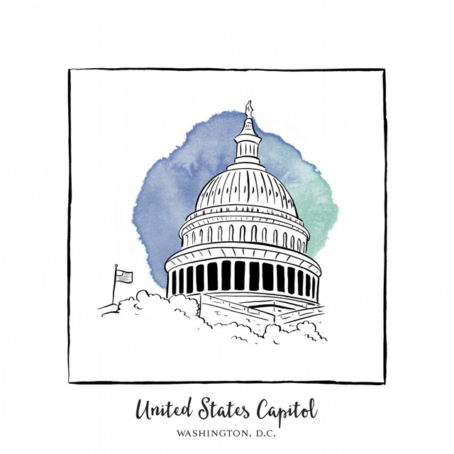 United States Capitol - Brushstroke Buildings