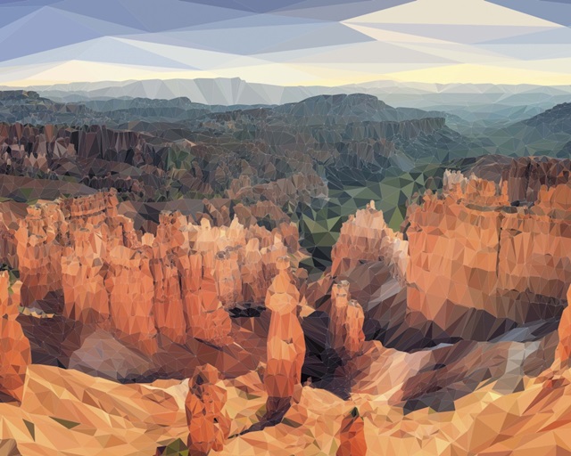 Bryce Canyon - Low-Poly Art