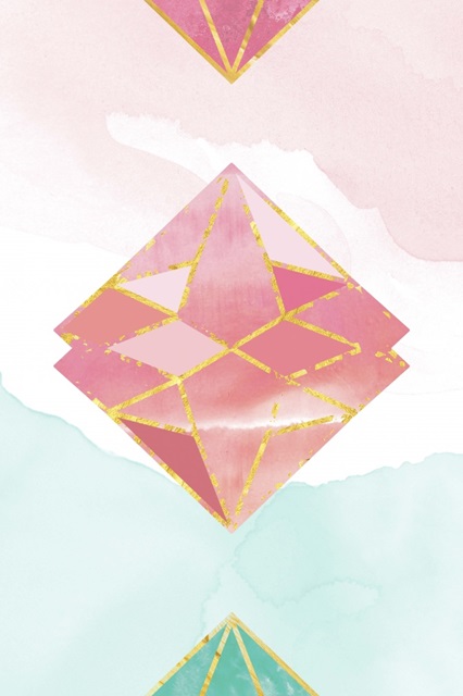 Watercolor Diamond in the Sky