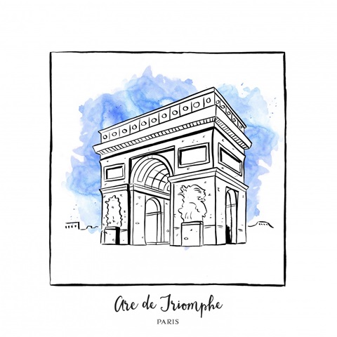 Arc de Triomphe - Brushstroke Buildings