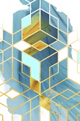 Geometric Watercolor Gems I