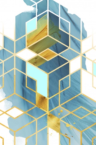 Geometric Watercolor Gems I