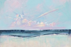 Pink Sunset Over the Shore II
