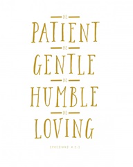 Ephesians 5:1 - Scripture Art in Gold and White