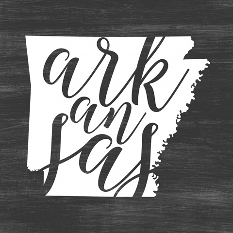 Home State Typography - Arkansas