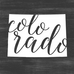 Home State Typography - Colorado