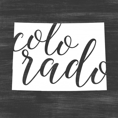 Home State Typography - Colorado