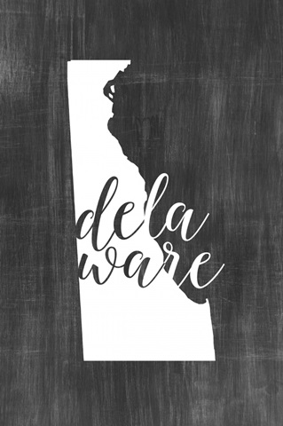 Home State Typography - Delaware