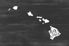 Home State Typography - Hawaii