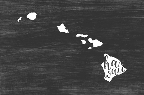 Home State Typography - Hawaii