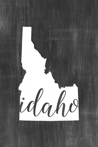 Home State Typography - Idaho