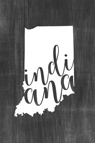Home State Typography - Indiana