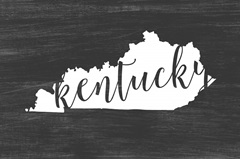 Home State Typography - Kentucky