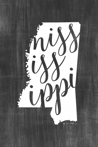 Home State Typography - Mississippi
