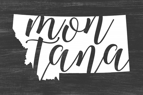 Home State Typography - Montana