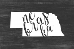 Home State Typography - Nebraska